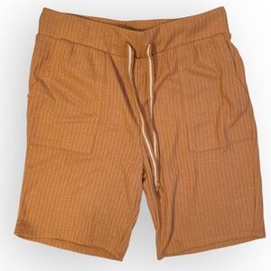 Honeydew‎ Brown Knit Casual Shorts with Drawstring Medium